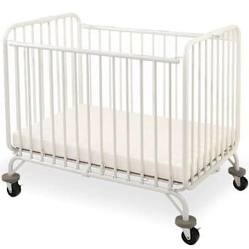 L. A. Baby Holiday Mini/Portable Folding Metal Crib