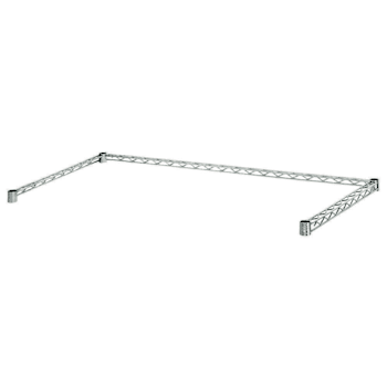 Quantum Storage Systems 3-Sided Wire Frame Chrome 18"W X 36"L Nsf
