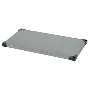 Image for Quantum Storage Systems Solid Shelf Stainless Steel 24"W X 48"L Nsf from HD Supply