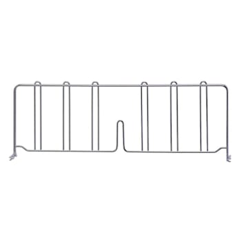 Image for Quantum Storage Systems Wire Shelf Divider Stainless Steel 24"D X 8"H from HD Supply