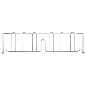 Image for Quantum Storage Systems Wire Shelf Divider Chrome 24"D X 6"H from HD Supply