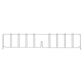 Quantum Storage Systems Wire Shelf Divider Chrome 36"D X 8"H