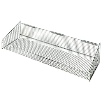 Image for Quantum Storage Systems Partition Wall Hanging Basket Chrome 11.9"W X36"Dx 7.5"H from HD Supply