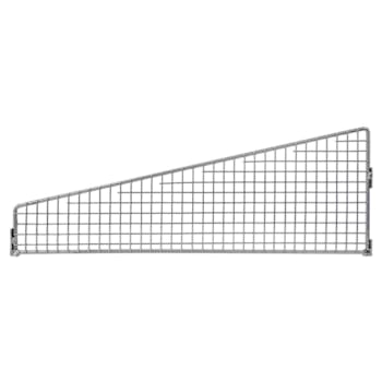 Quantum Storage Systems Partition Wall Basket Divider Chrome 16"W X 6"H