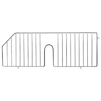 Quantum Storage Systems Wire Basket Divider Chrome 18"D X 2"W X9"H