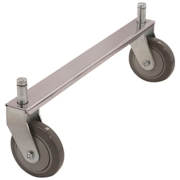 Image for Quantum Storage Systems Tie Bar 21"W Chrome Fits 2 Rigid Casters (Not Included) from HD Supply