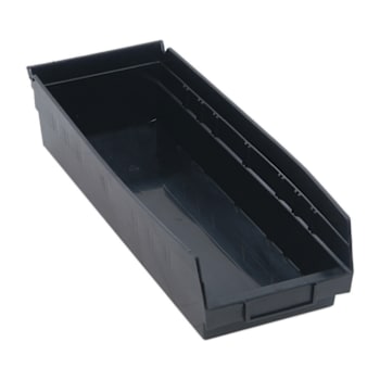 Quantum Storage Systems Shelf Bin 17-7/8"L X 6-5/8"W X 4"H Black Case Of 20