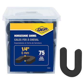 QEP Horseshoe Shim Tile Spacers, 1/4", Package Of 75