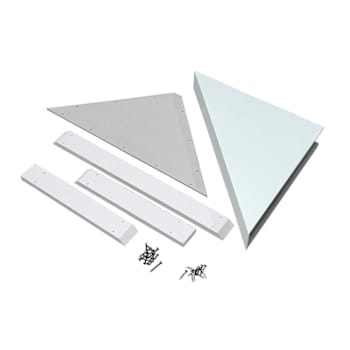 Palisade 24.88" X 12.31" Waterproof Vinyl Corner Shower Bench, Dusty Pearl