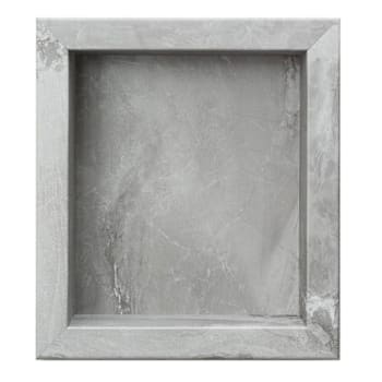 Palisade 14" X 12" X 3.5" Waterproof Vinyl Shower Niche, Smoky Sky