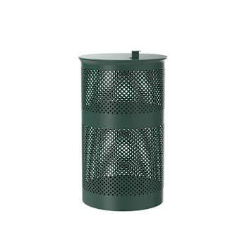 Fur Essentials 13 Gallon Heavy-Duty Outdoor Pet Waste Trash Can With Lid