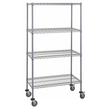 Image for Quantum Storage Systems Mobile Cart 60"W X 24"D X 69"H Gray Epoxy from HD Supply