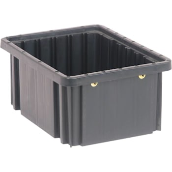 Quantum Storage Systems Container 10-7/8"L X 8-1/4"W X 5"H Black Case Of 20