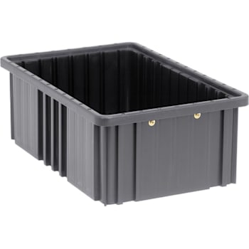 Quantum Storage Systems Container 16-1/2"L X 10-7/8"W X 6"H Black Case Of 8