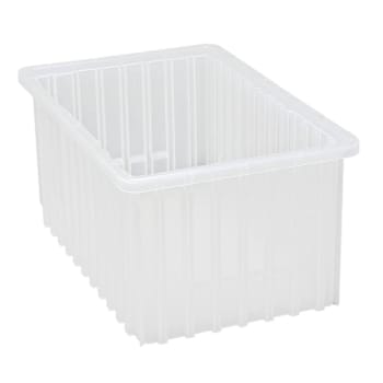 Quantum Storage Systems Container 16-1/2"L X 10-7/8"W X 8"H Clear Case Of 8