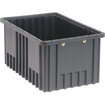 Quantum Storage Systems Container 16-1/2"L X 10-7/8"W X 8"H Black Case Of 8