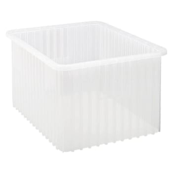 Quantum Storage Systems Container 22-1/2"L X 17-1/2"W X 12"H Clear Case Of 3