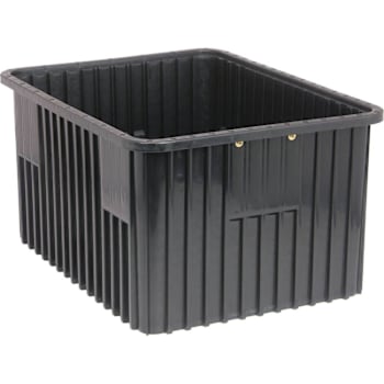Quantum Storage Systems Container 22-1/2"L X 17-1/2"W X 12"H Black Case Of 3