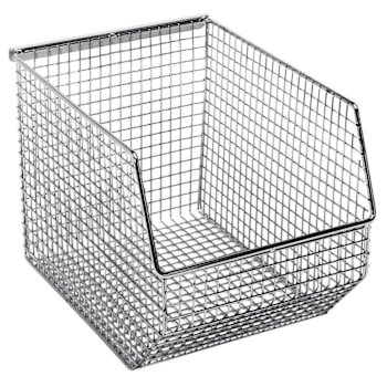 Quantum Storage Systems Mesh Stack 10-1/2"D X 8"W X 7"H Chrome Case Of 10