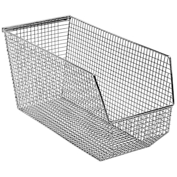 Quantum Storage Systems Mesh Stack 17-3/4"D X 8-1/8"W X 9"H Chrome Case Of 5