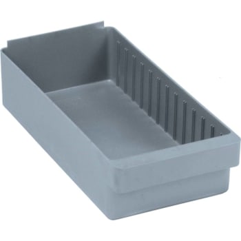 Quantum Storage Systems Euro Drawer 17-5/8l X 8-3/8"W X 4-5/8"H Gray Case Of 24