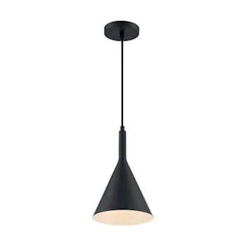Image for Satco Lightcap 1 Light Small Pendant, Medium Base, Matte Black from HD Supply