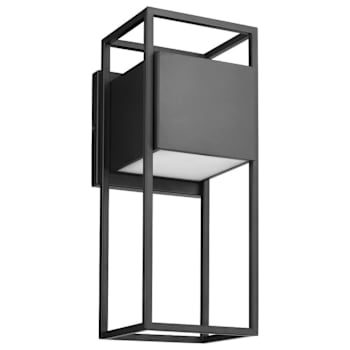 Image for SATCO Supreme 17" LED Large Wall Lantern With Frosted Glass, Matte Black from HD Supply