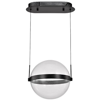 Image for SATCO Arvada 20" LED Round Pendant With Silk Screened Acrylic, Matte Black from HD Supply