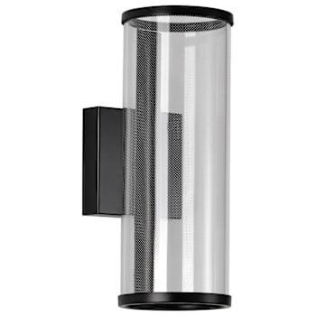 Image for SATCO Vale 12" LED Sconce With Silk Screened Acrylic, Matte Black from HD Supply