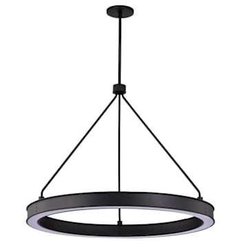 Image for SATCO Longford 30" LED Pendant With Acrylic Lens, 3000k, 30 Watt, Textured Black from HD Supply