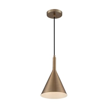 Image for Satco Lightcap 1 Light Small Pendant, Medium Base, Burnished Brass from HD Supply