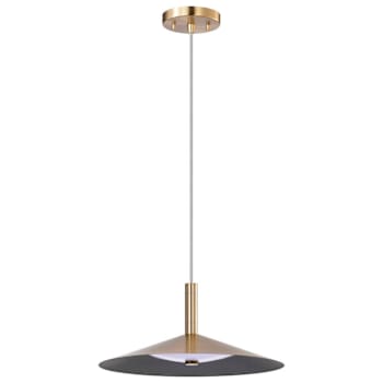 Image for SATCO Corrine 14" LED Pendant, 3000k/4000k/5000k, 18 Watts, Burnished Brass from HD Supply
