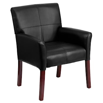 Flash Furniture Taylor Black Leathersoft Executive Side Reception Chair