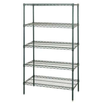 Image for Quantum Storage Systems 5 Wire Shelf Starter Kit, 24" X 36" X 74", Proform Green from HD Supply