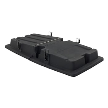 Rubbermaid Commercial Brute 1 Cubic Yard Rotomolded Tilt Truck Lid Black
