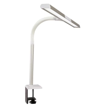 Advantus Ottlite Perform LED Clamp Lamp With Color Modes, Clearsun, Silver