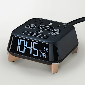 Brandstand Products Cubie Time Zen Black Alarm Clock Nightlight Usb-C