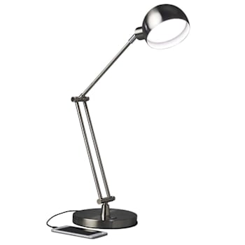 Image for Advantus Ottlite Refine LED Desk Lamp With USB Charging, Brushed Nickel from HD Supply