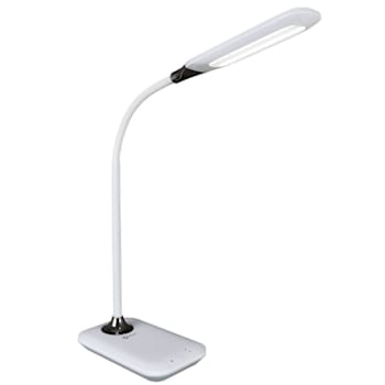 Advantus Ottlite Enhance LED Sanitizing Desk Lamp With USB Charging, White
