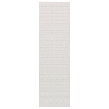 Quantum Storage Systems Louvered Panel Wall Mounted 18"L X 61"H Oyster White