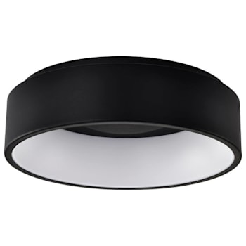 Image for SATCO Orbit 18" LED Flush Mount Fixture, 3000k/4000k/5000k, 20 Watts, Black from HD Supply