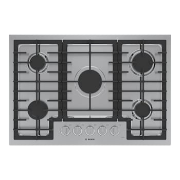 Bosch 500 Series 30 In. Gas Cooktop In Stainless Steel With 5-Burners