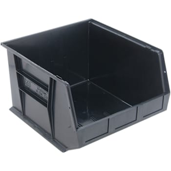 Quantum Storage Systems Ultra Stack & Hang Bin 18l X16-1/2wx11"H Black Case Of 3