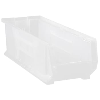 Quantum Storage Systems Hulk Stack Container 23-7/8lx8-1/4w X9"H Clear Case Of 6