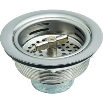 Image for Sink Strainer Spin And Seal Fits 3-1/2"-4" Opening Stainless Steel from HD Supply