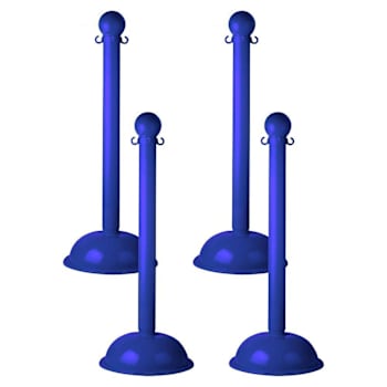 Mr. Chain Blue 3" Stanchion Package Of 4
