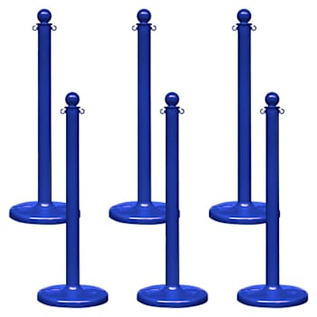 Mr. Chain Blue Medium Stanchion Package Of 6
