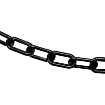 Mr. Chain 2" X 25 Black Biodegradable Plastic Safety Chain