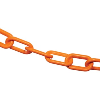 Image for Mr. Chain 2" X 500 Safety Orange Biodegradable Plastic Safety Chain from HD Supply