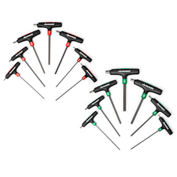 Husky T-Handle Hex Key Set, SAE & Mm, 14 Piece